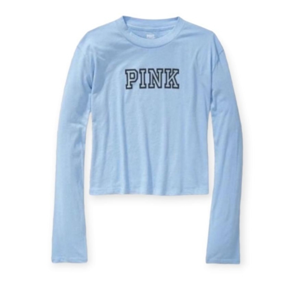 Vs Pink Light Blue Logo Tee